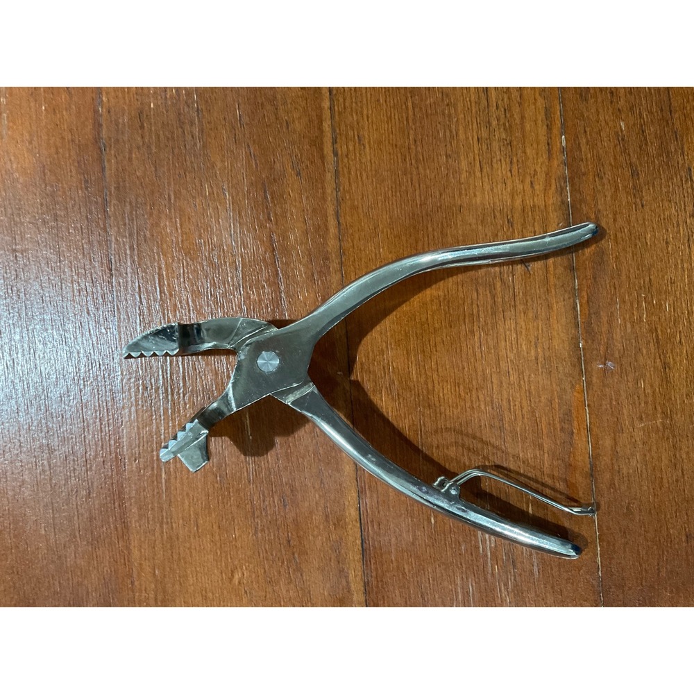 Vintage Japan Canvas‎ Stretching Pliers Wide Serrated Jaw Hammer Head Tool